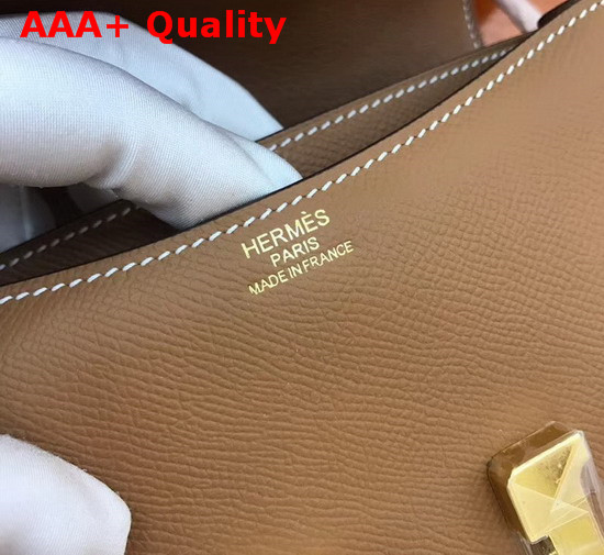 Hermes Constance 18 Bag in Tan Epsom Calfskin Replica