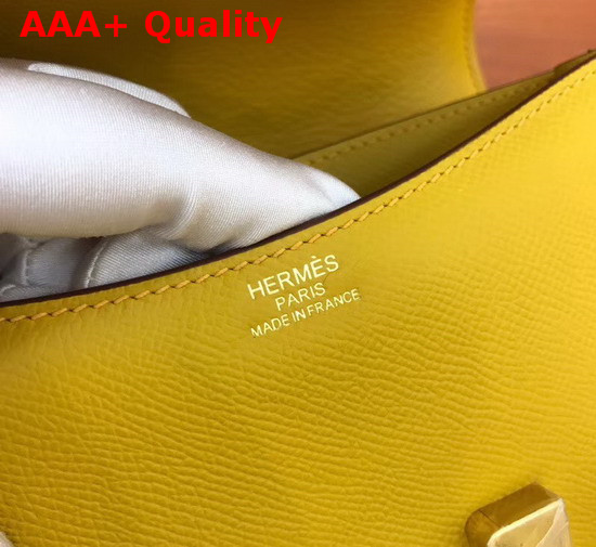 Hermes Constance 18 Bag in Yellow Epsom Calfskin Replica