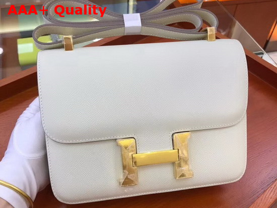 Hermes Constance Bag in White Epsom Calfskin Replica