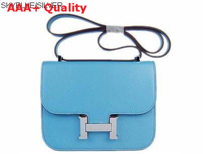 Hermes Constance Skyblue Silver Lock Replica