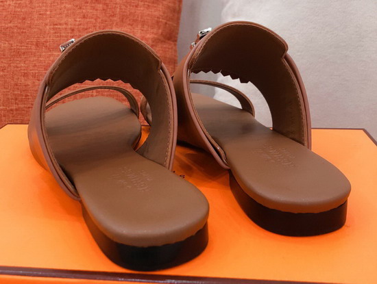 Hermes Coralia Sandal Tan Calfskin Replica