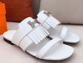 Hermes Coralia Sandal White Calfskin Replica