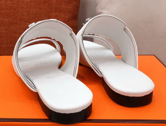 Hermes Coralia Sandal White Calfskin Replica