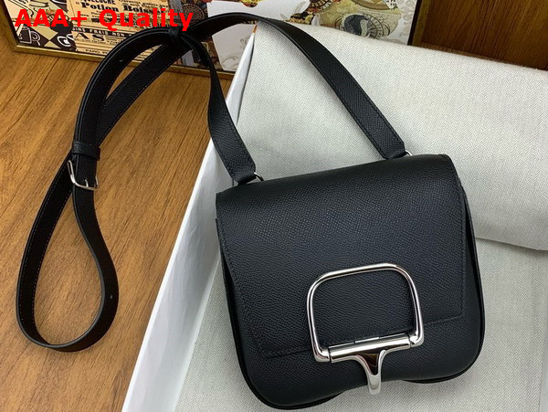 Hermes Della Cavalleria Mini Bag in Black Epsom Calfskin Replica