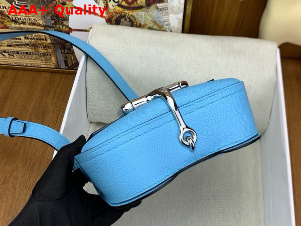 Hermes Della Cavalleria Mini Bag in Sky Blue Epsom Calfskin Replica