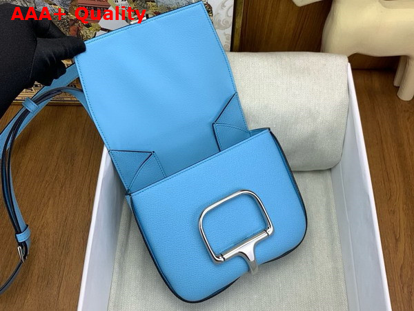 Hermes Della Cavalleria Mini Bag in Sky Blue Epsom Calfskin Replica