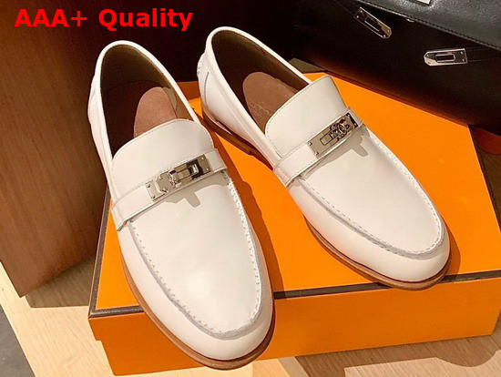 Hermes Destin Loafer Blanc Calfskin Replica