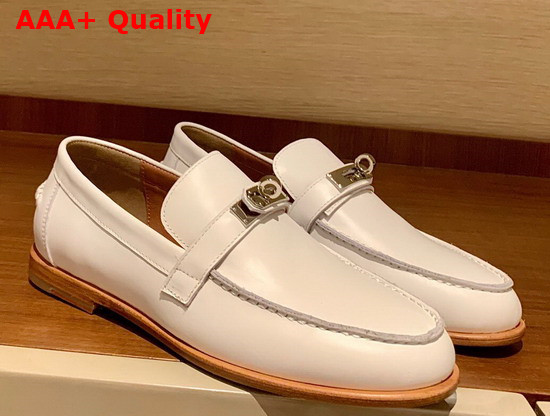 Hermes Destin Loafer Blanc Calfskin Replica