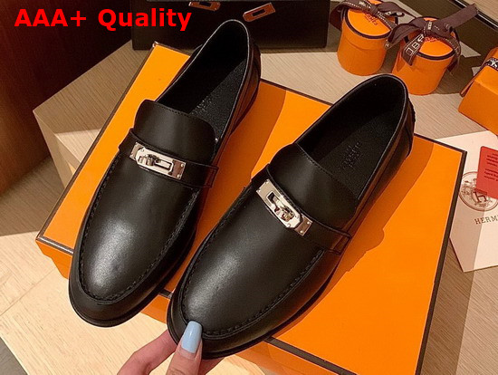 Hermes Destin Loafer Noir Calfskin Replica