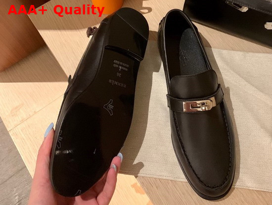 Hermes Destin Loafer Noir Calfskin Replica