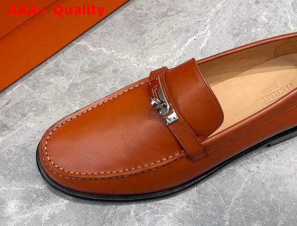 Hermes Destin Loafer in Naturel Calfskin for Men Replica