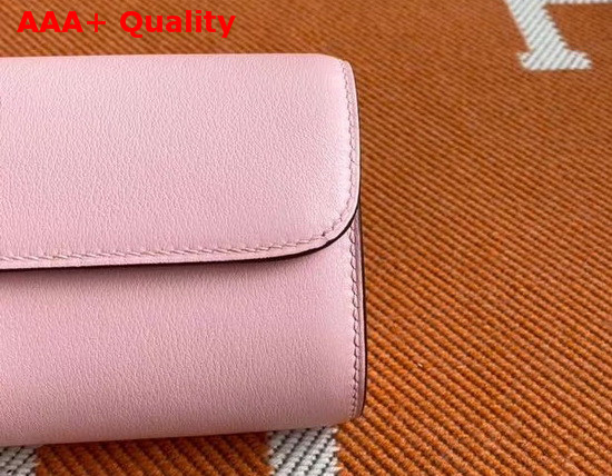 Hermes Egee Clutch in Light Pink Swift Calfskin Replica