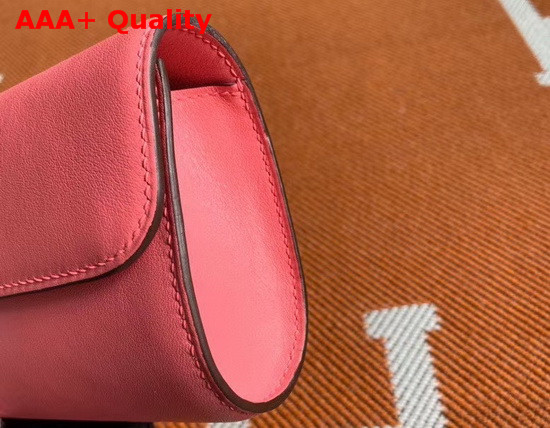 Hermes Egee Clutch in Pink Swift Calfskin Replica