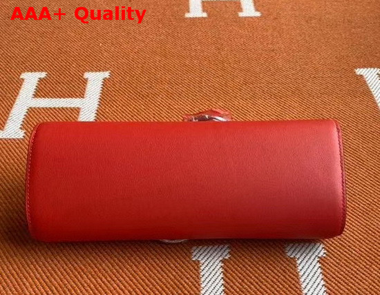 Hermes Egee Clutch in Red Swift Calfskin Replica