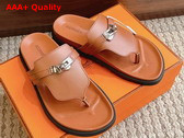 Hermes Empire Sandal in Naturel Calfskin Replica