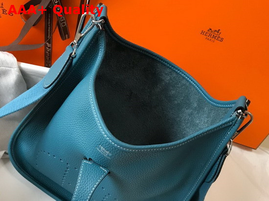 Hermes Evelyne III 29 Bag in Blue Taurillon Clemence Leather Replica