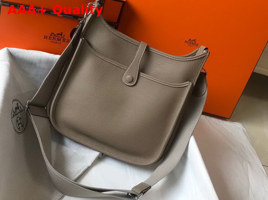 Hermes Evelyne III 29 Bag in Gray Taurillon Clemence Leather Replica