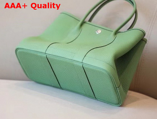 Hermes Garden Party 30 Bag in Green Taurillon Clemence Leather Replica