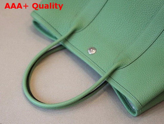 Hermes Garden Party 30 Bag in Green Taurillon Clemence Leather Replica