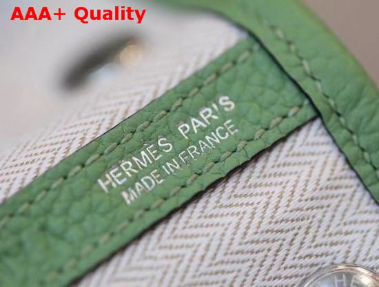 Hermes Garden Party 30 Bag in Green Taurillon Clemence Leather Replica