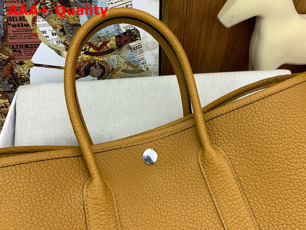 Hermes Garden Party 30 Bag in Sesame Negonda Leather Replica