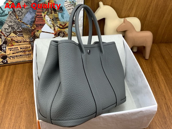 Hermes Garden Party 30 Bag in Storm Negonda Leather Replica