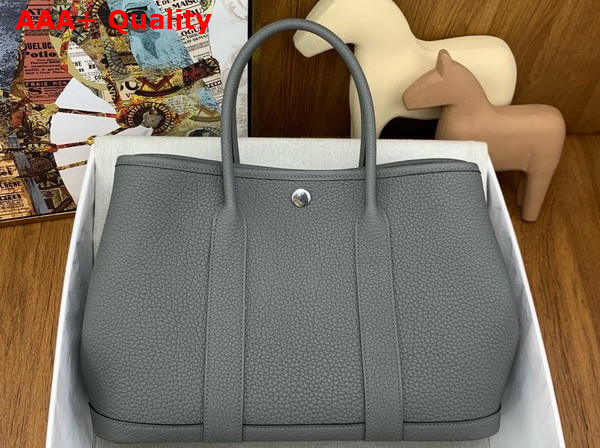 Hermes Garden Party 30 Bag in Storm Negonda Leather Replica