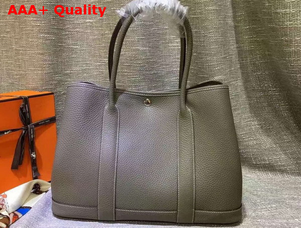 Hermes Garden Party Bag in Grey Togo Leather Replica