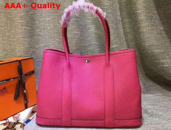 Hermes Garden Party Bag in Hot Pink Togo Leather Replica