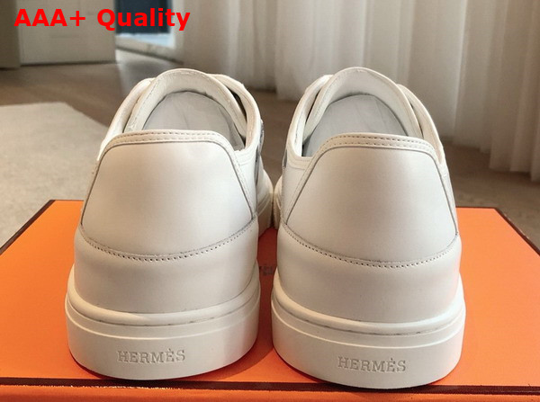 Hermes Get Sneaker in Blanc Calfskin Replica