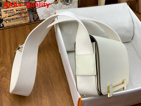 Hermes Geta Bag in Milk White Goatskin Replica