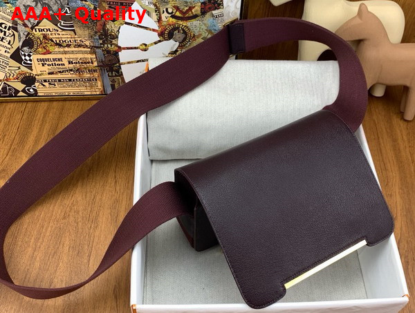 Hermes Geta Bag in Saddle Brown Goatskin Replica