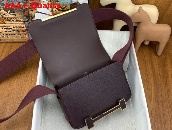 Hermes Geta Bag in Saddle Brown Goatskin Replica