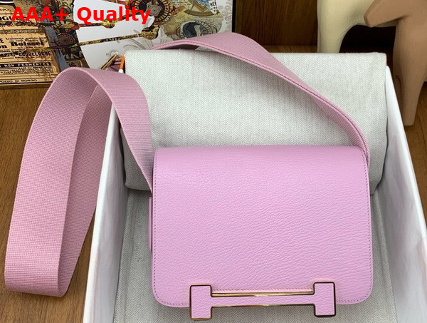 Hermes Geta Bag in Ultra Pink Goatskin Replica