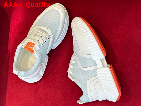 Hermes Giga Sneaker in Pale Blue Stitched Mesh and Calfskin Replica