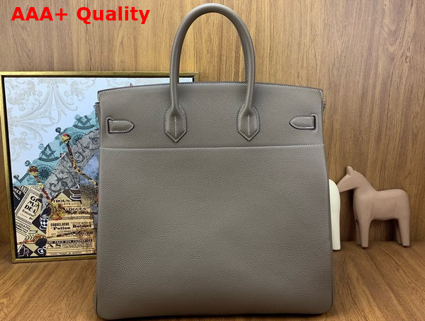 Hermes Hac Birkin 40 Bag in Elephant Grey Togo Leather Replica