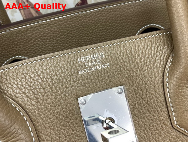 Hermes Hac Birkin 40 Bag in Elephant Grey Togo Leather Replica