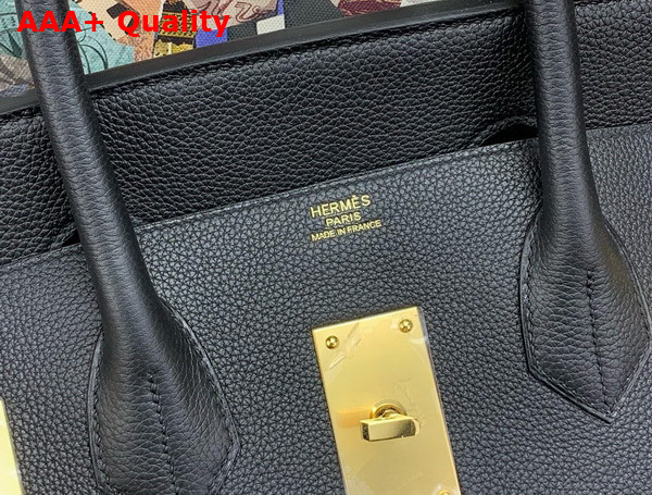 Hermes Hac Birkin 50 Bag in Black Togo Leather Replica