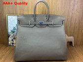 Hermes Hac Birkin 50 Bag in Elephant Grey Togo Leather Replica