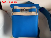 Hermes Hac a Dos PM Backpack in Bright Blue Togo Leather Replica