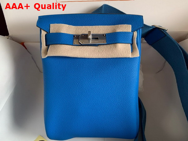 Hermes Hac a Dos PM Backpack in Bright Blue Togo Leather Replica