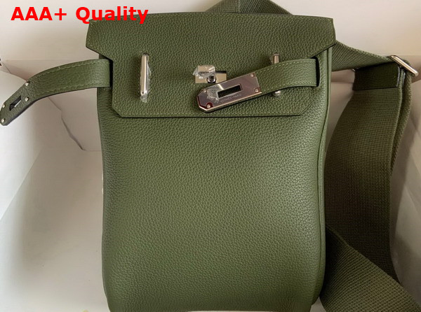 Hermes Hac a Dos PM Backpack in Dark Green Togo Leather Replica