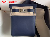 Hermes Hac a Dos PM Backpack in Navy Blue Togo Leather Replica