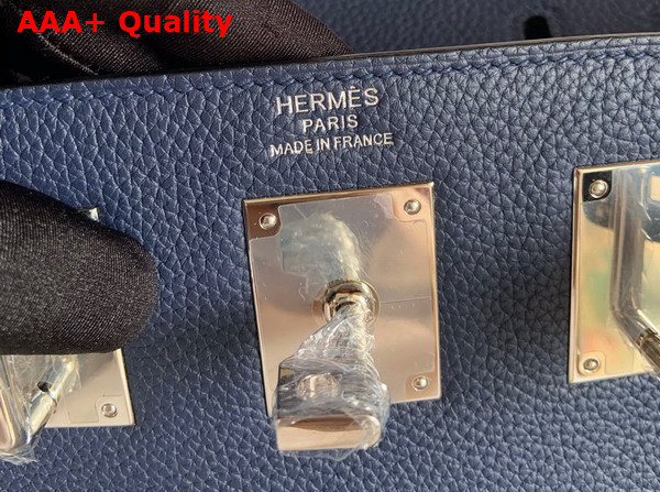 Hermes Hac a Dos PM Backpack in Navy Blue Togo Leather Replica