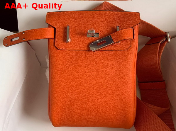 Hermes Hac a Dos PM Backpack in Orange Togo Leather Replica