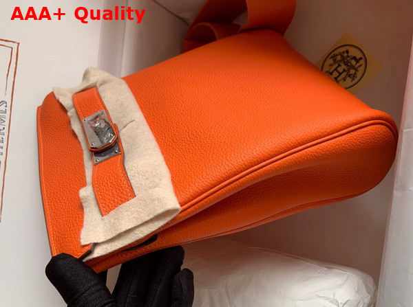 Hermes Hac a Dos PM Backpack in Orange Togo Leather Replica