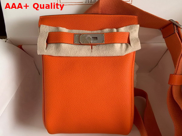 Hermes Hac a Dos PM Backpack in Orange Togo Leather Replica