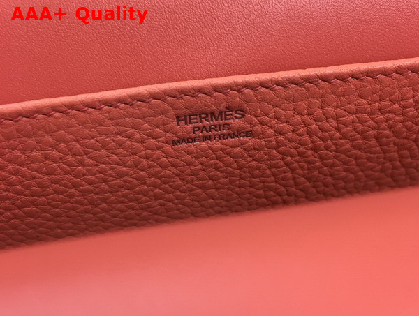 Hermes Halzan 31 Bag in Pink Taurillon Clemence Leather Replica