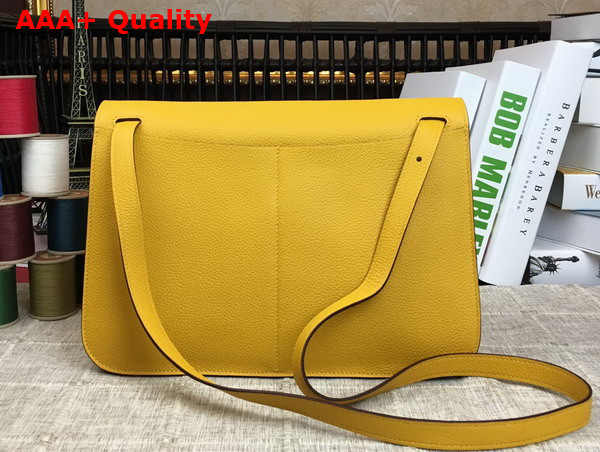 Hermes Halzan 31 Bag in Yellow Taurillon Clemence Leather Replica