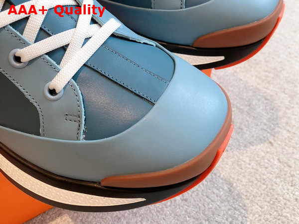 Hermes Heros Sneaker in Sky Blue Calfskin Replica